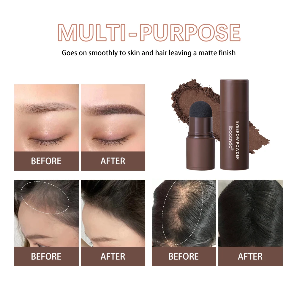 Complete Professional Makeup Brushes Eyebrow Powder Stencil Kit Waterproof Long Lasting Eyebrow Enhancers Brow Powder Stamp 1.8g