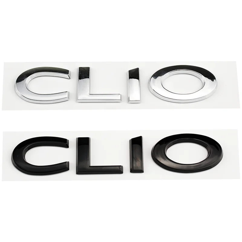 

CLIO letter label car stickers for Renault CLIO car side mark rear door modified small steel gun tail trunk decoration logo