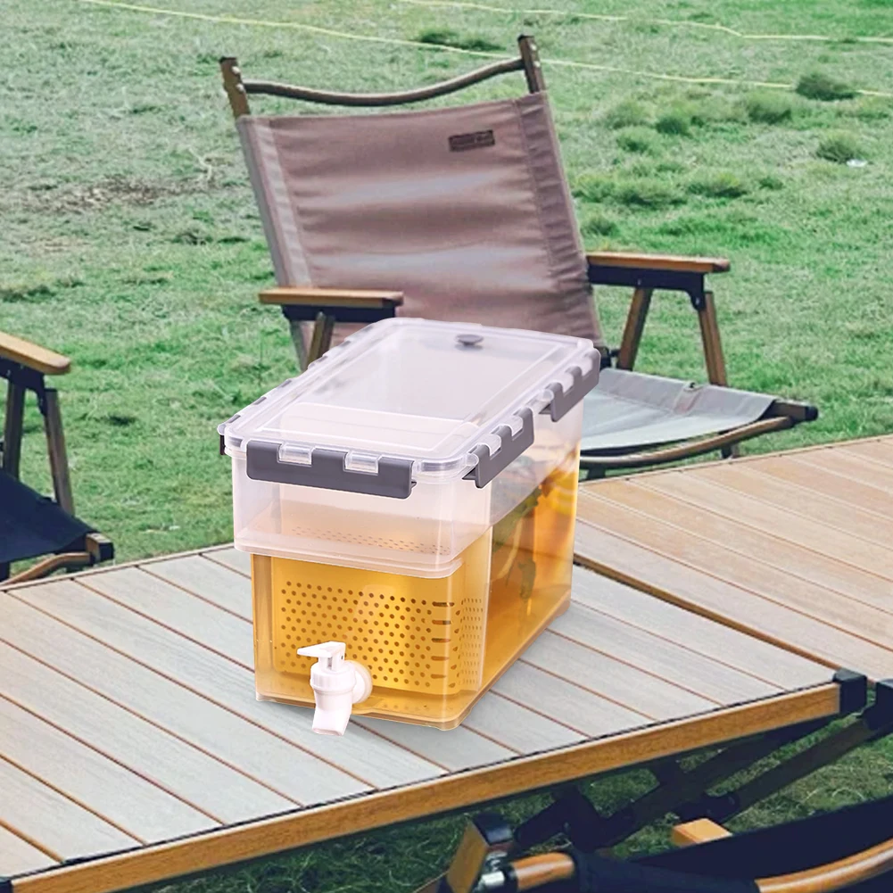 

Диспенсер для напитков в холодильник 3.5/6 л, большой емкости, герметичный, для воды, сока, лимонада, чая, для дома, кухни, офиса