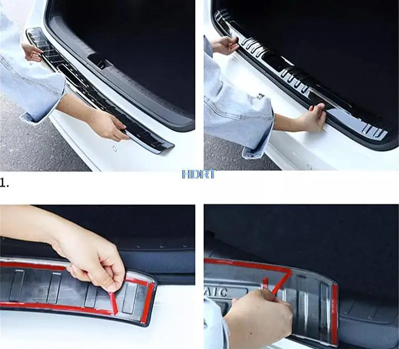 

Rear Tail Car Styling Box Gate Back Door Trunk Boot Guard Plate Trim For Honda Civic 11th 2022 + Accessories Exterior Sticker