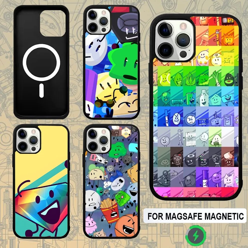 

Battle For Dream Island Phone Case For IPhone 16e,16,15,Pro,Max,14,Plus,13,12,11 Magesafe Magnetic Wireless Charge Cover