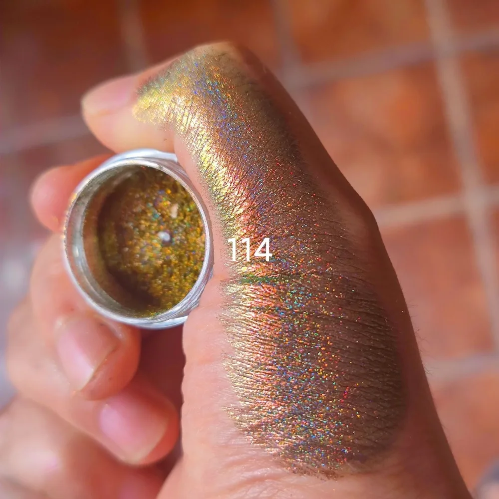 Brilhando MultiChrome Sombra Em Pó, Arco-Íris Glitter, Mudança De Cor, 0.2g