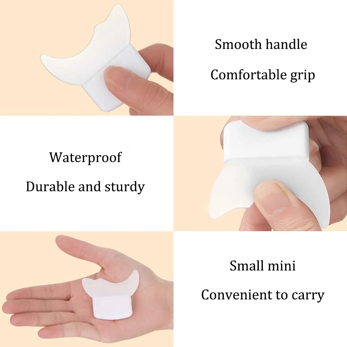 Multi Functional Eye Makeup Assistant แปรงภายใต้ขนตาวาดอายไลเนอร์ใช้อายแชโดว์ซิลิโคน Crescent Baffle เครื่องมือ