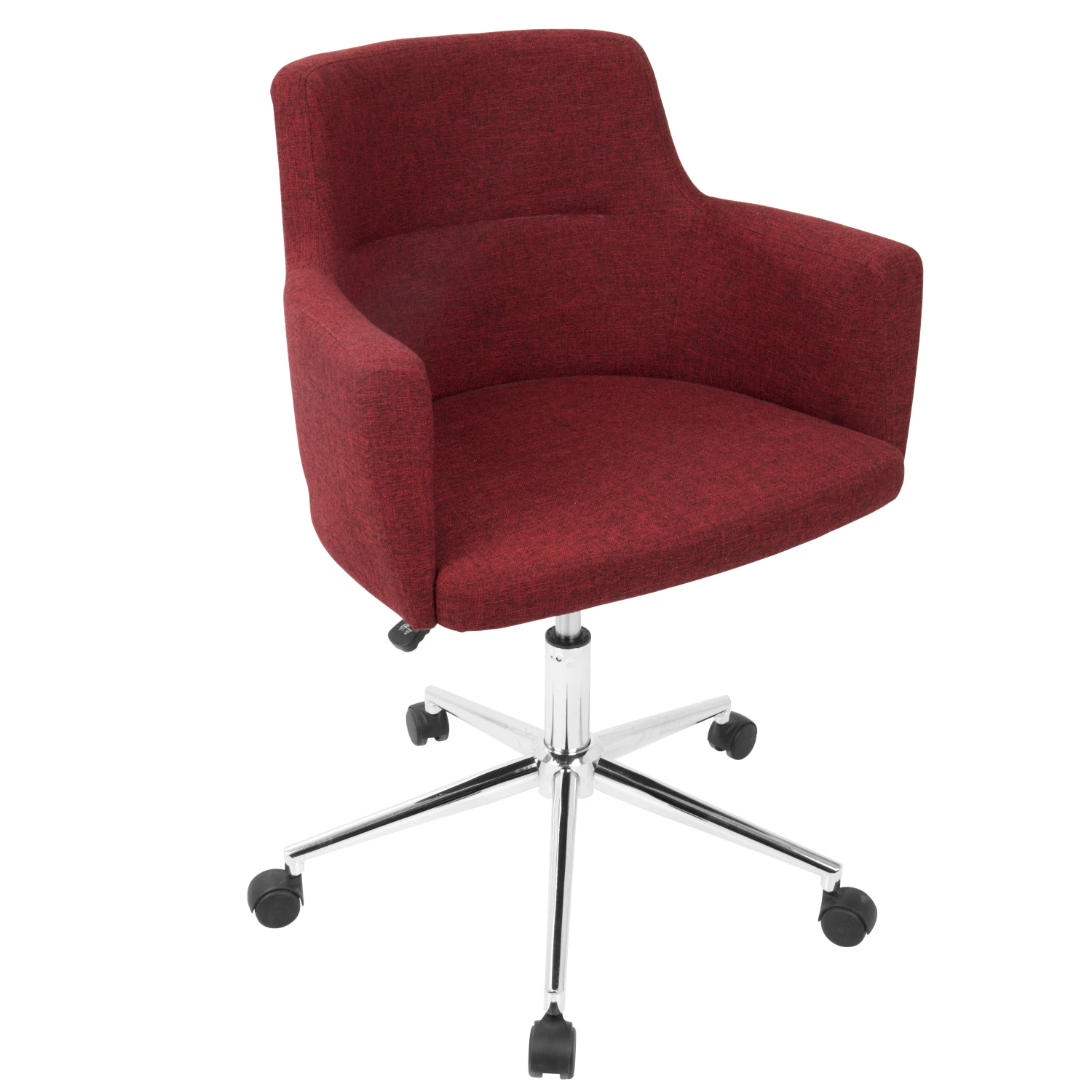 Kursi kantor merah kontemporer, dengan desain Modern dan dukungan ergonomis dari LumiSource