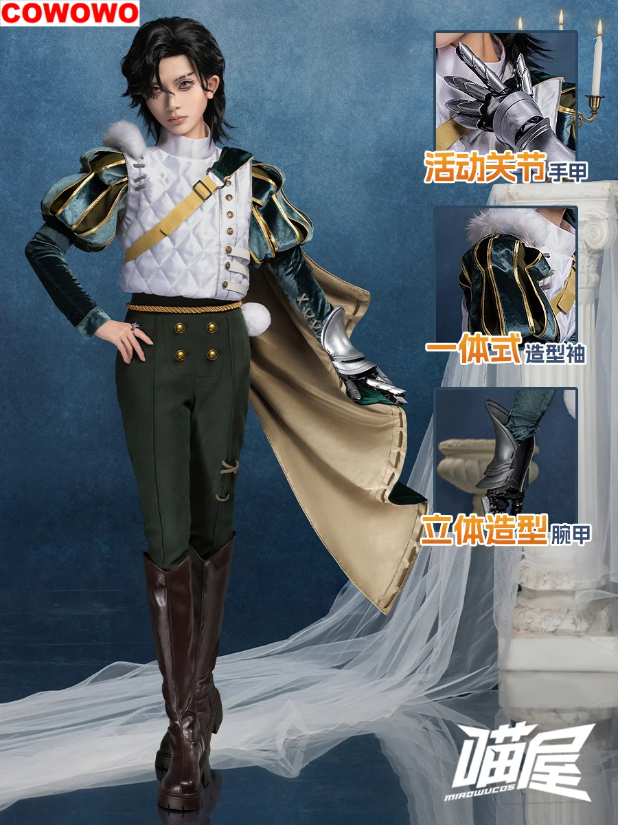 

COWOWO Meow House Shop Identity V Knight Survivor Men Cosplay Costume Cos Game Anime Party Uniform Hallowen Play Role Clothes