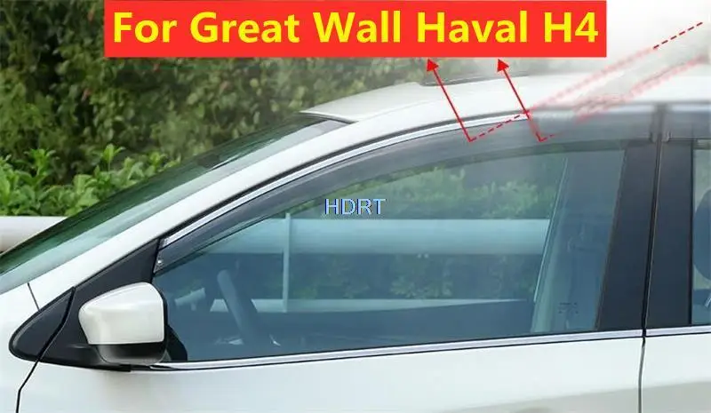 

Side Window Deflector For Great Wall GWM Haval Hover H4 2018-2020 Car Style 4pcs Sun Rain Guard Vent Door Visor Awnings Shelter