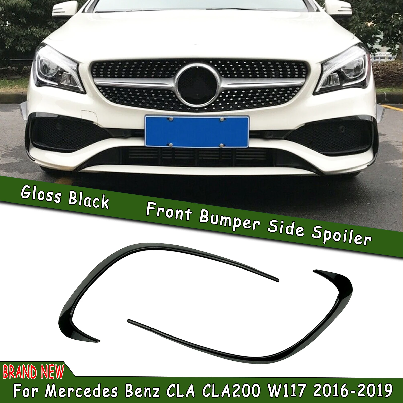 

Передняя накладка вентиляционного отверстия, противотуманная фара, капот, впускной разделитель бровей для Mercedes Benz CLA Class CLA 200 250 260 CLA45 AMG C117 W117 2016-2019