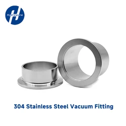 KF Vacuum Flange Joint 304 Stainless Steel Weld Ferrule KF16/25/40/50 20-50mm Sanitary Pipe Fitting Fit Tri Clamp for Vacuum Use