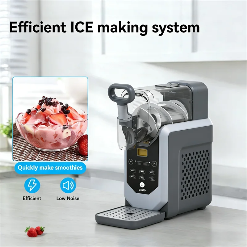 110/220V Fruit and Vegetable Milk Shake Machine 360° Rotating Fast Freezing Milk Shake Maker for Fruit & Vegetable Drinks