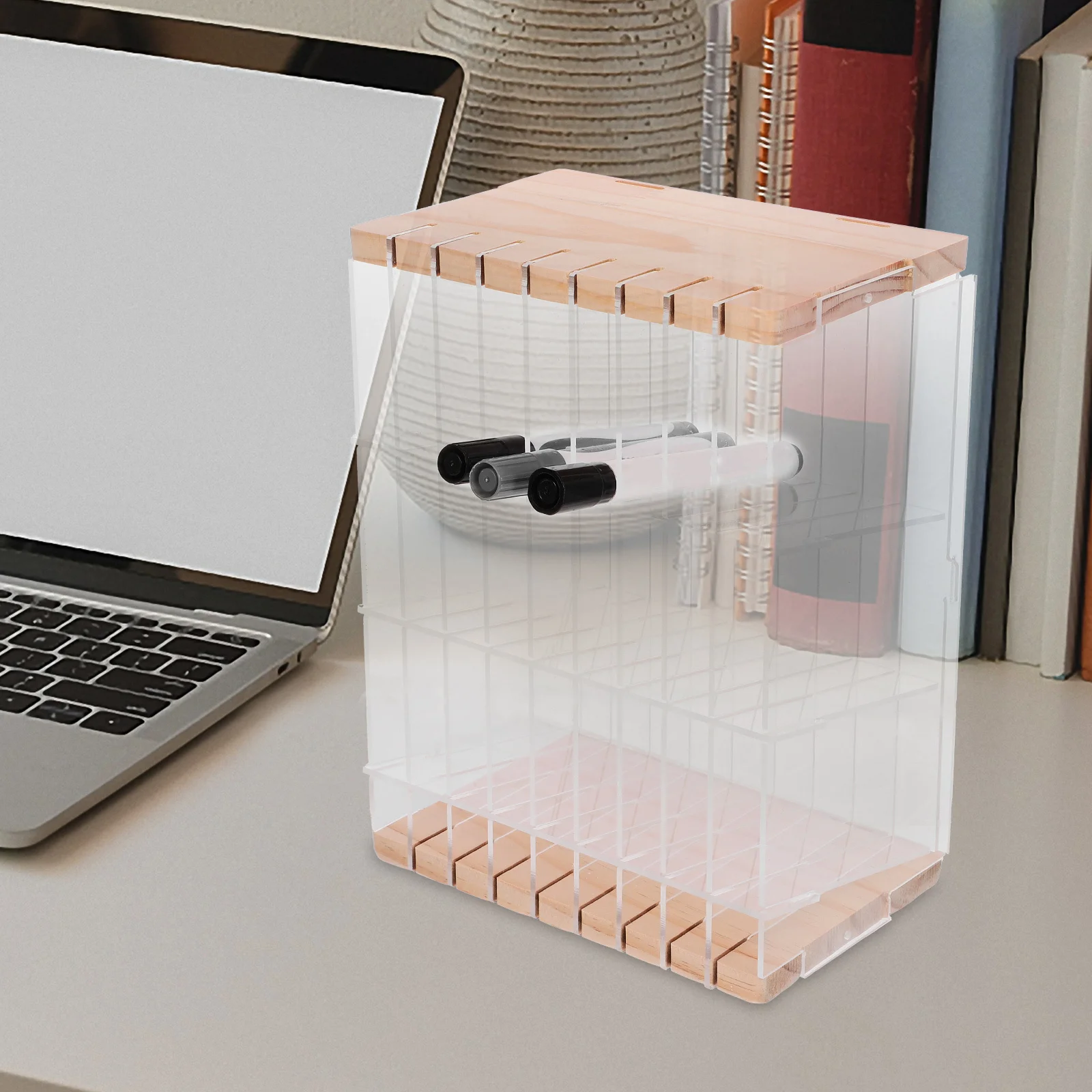 Sturdy Desktop Stationery Organizer Pen Holder Rack Multi-Functional Desk Storage for School Office Desk Organizer