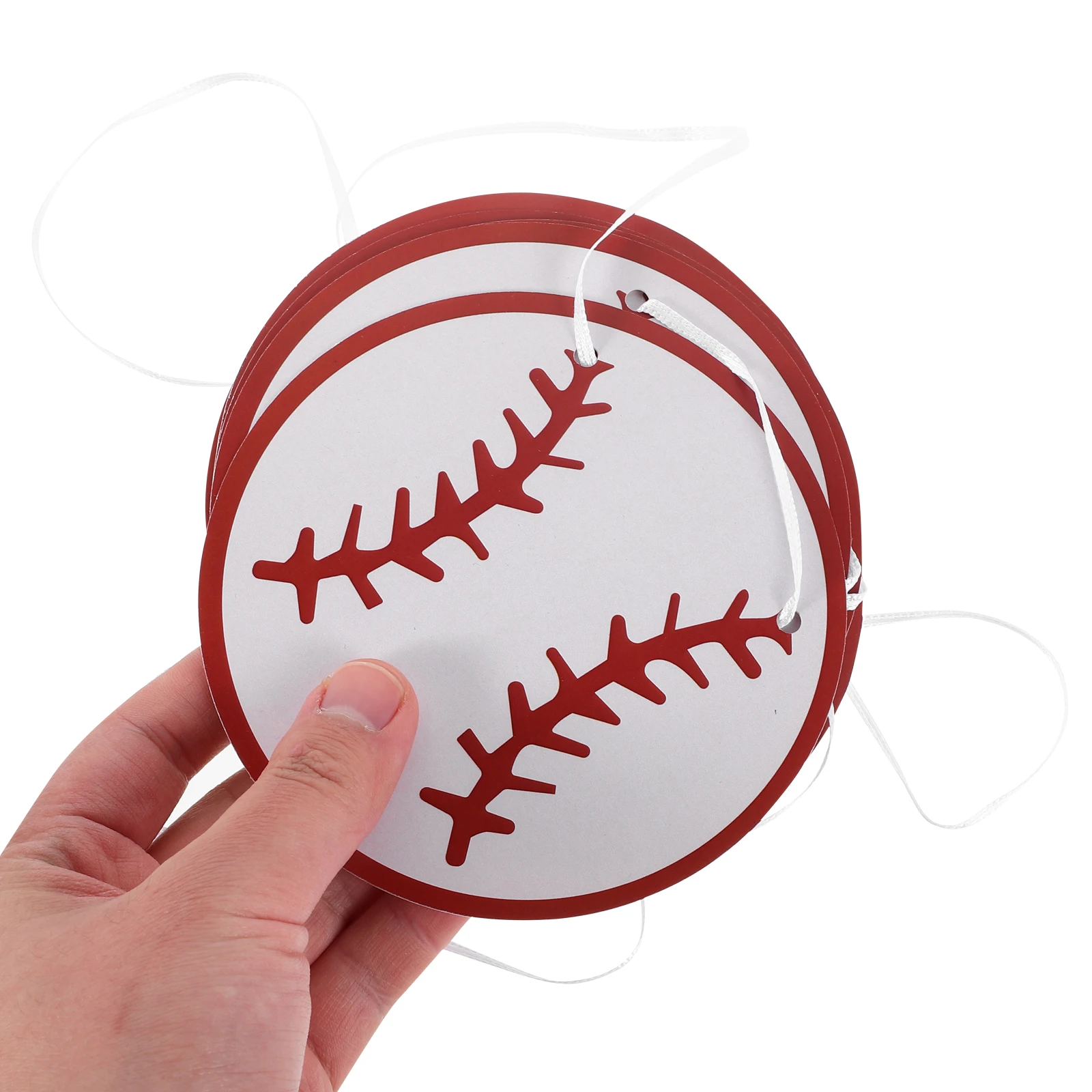 

2Pcs Baseball Decoration Garland Party Supplies Triangle Flags for Sports Birthday Celebration
