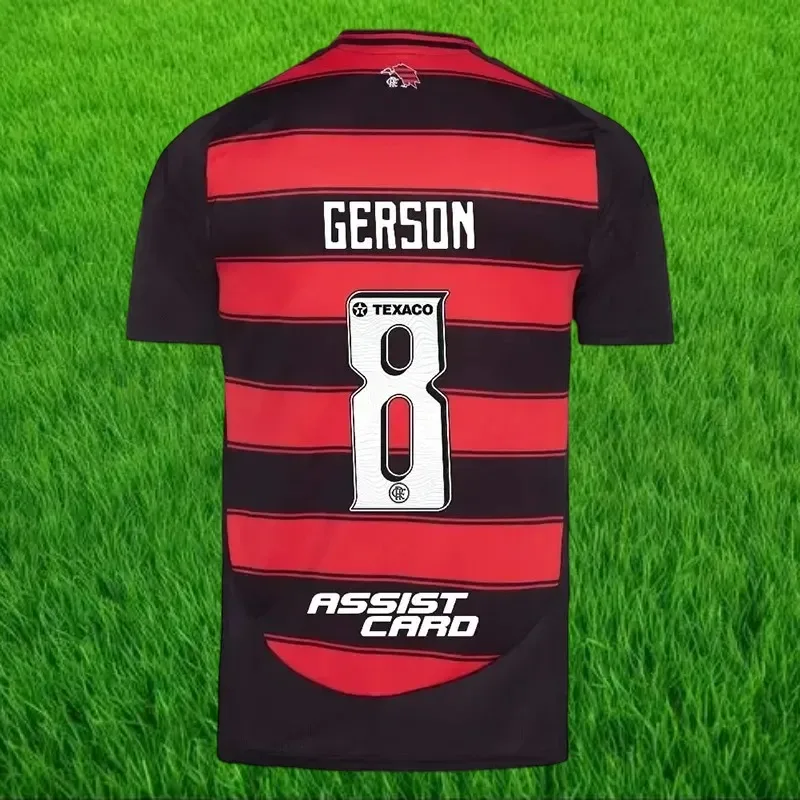 Jersey Sepak Bola Pilihan Terbaik 2025 Pakaian Pria Wanita Jersey Flamengo Kemeja Ringan Ukuran Besar Dapat Dicuci Cepat Kering Sejuk