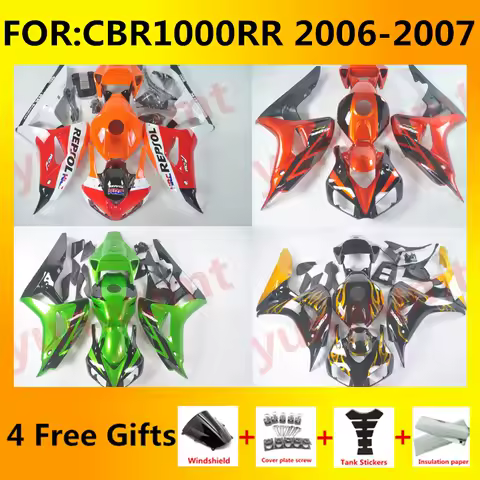 NEW Abs Motorcycle Whole Fairings kit fit for CBR1000RR CBR1000 06 07 CBR 1000RR 2006 2007 Bodywork full Fairing kits set zxmt