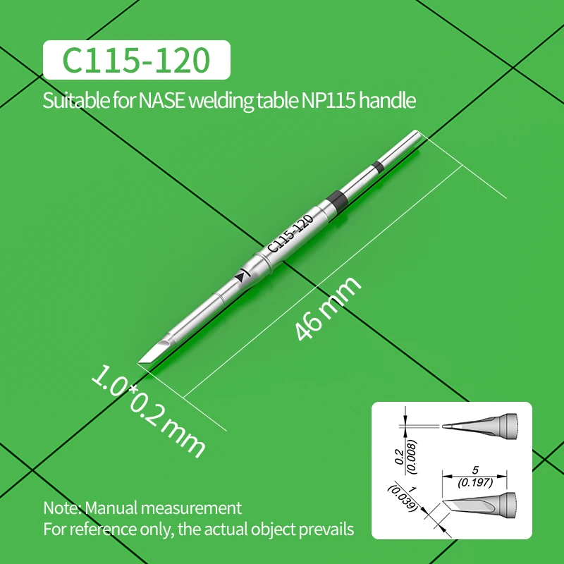 C115 Soldering Iron Tip C115-105/125/117/113/114/112/109/127/101/110/120/107 for JBC Soldering Station Precision Repair SMD PCB image 3