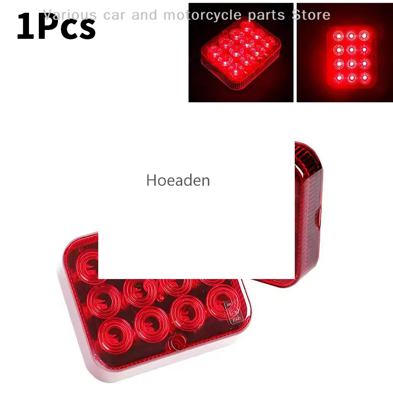 

1PC 12V 24V 12 LED Waterproof Rear Tail Fog Light Driving Lamps Safety Warning Brake Stop Truck Trailer Boat Caravan Lorry