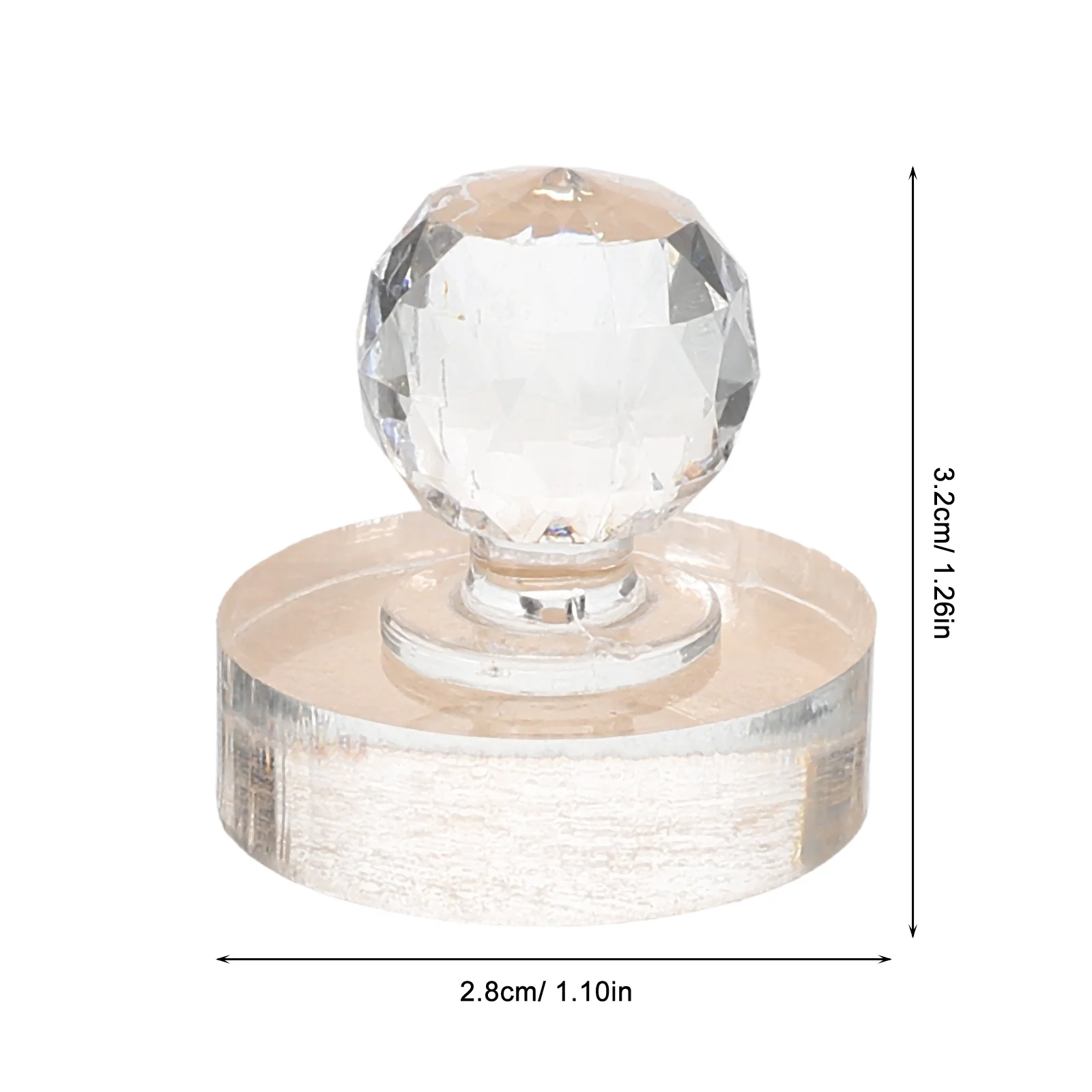 أداة إصلاح ظلال العيون الدائرية من الأكريليك لظلال العيون، أداة إصلاح مكياج الضغط على الختم وأحمر الخدود المدمجة #5