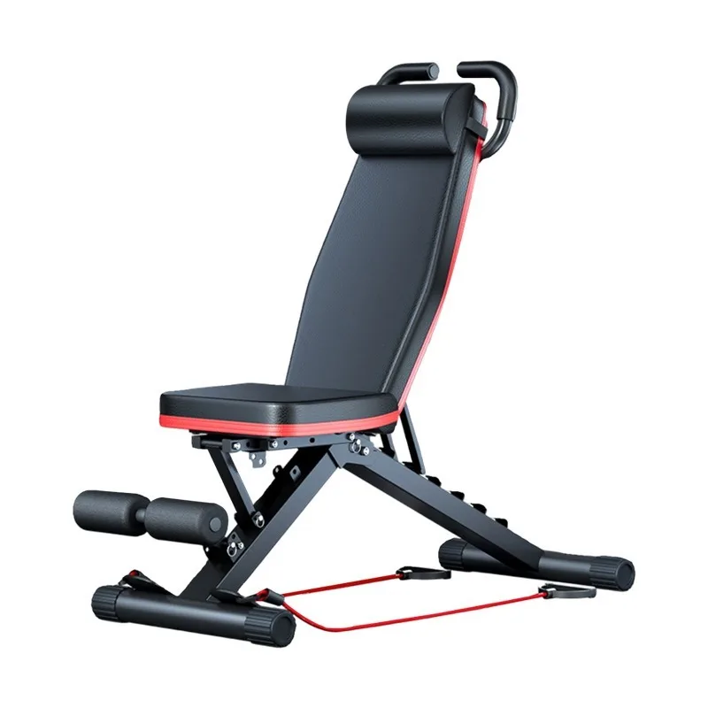 Foldable Dumbbell Bench with 7-Position Backrest Adjustment and 3-Position Seat Adjustment Home Abdominal Exercise Chair