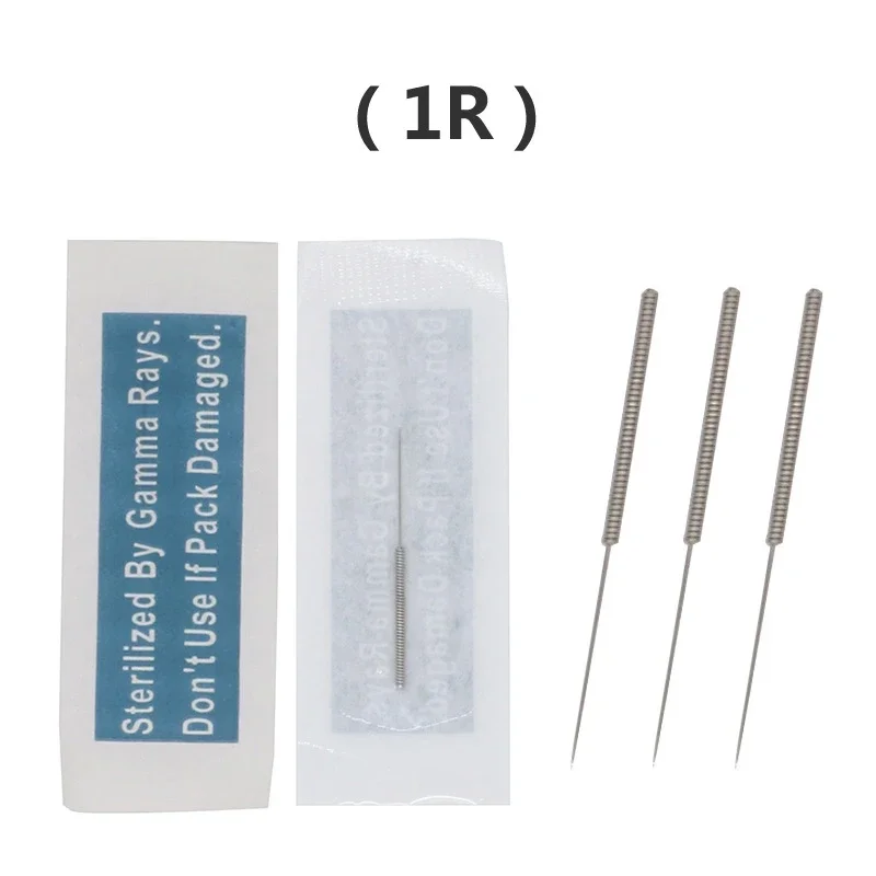 100pcs Merlin Tattoo Needles 1R/2R/3R/5R/7R/3F/4F/6F For Permanent Makeup Eyebrow and Lip Designs Deluxe Merlin Machine