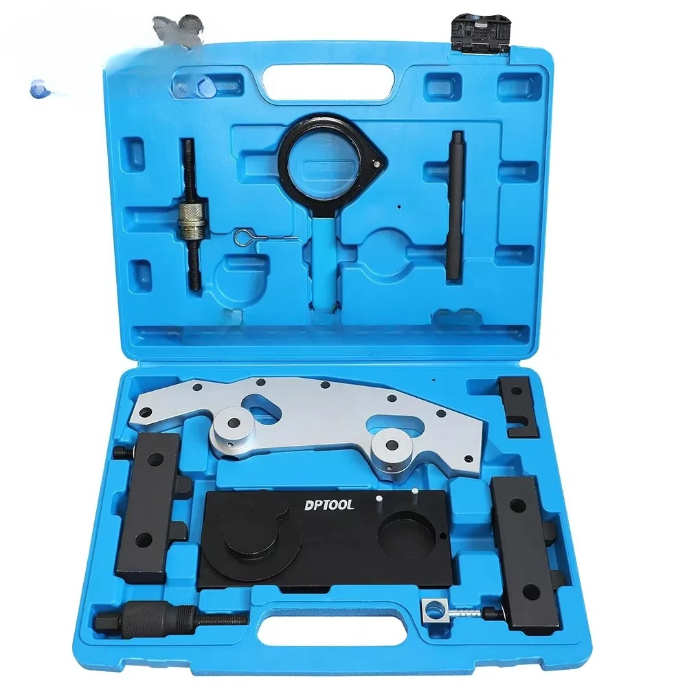Camshaft Timing Locking Tool Kit Fit for BMW 6-Cylinder M52 M52TU M54 M56 Engine Double Vanos camshaft Locking Tool kit