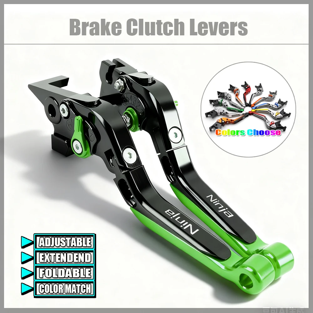 

Мотоциклетные регулируемые складные выдвижные рычаги тормозной муфты с ЧПУ для KAWASAKI NINJA 125 250 300 400 500 Z125 Z250 Z300 Z400 Z500