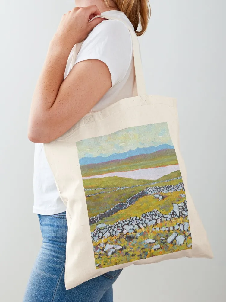 Stone Walls, Twelve Bens (Connemara, County Galway, Ireland) Tote Bag Shopper bag tote bags men Canvas Tote Bag