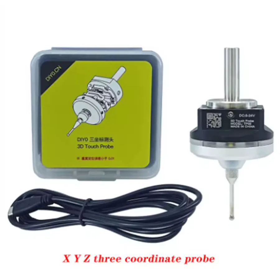 Industrial Grade V6 Roll Resistant 3D Touch Probe Edge Finder for Finding Precision CNC Probes Compatible with Mach3 and Grbl