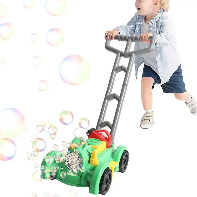 Kinderen Grasmaaier Bubble Machine Automatische Bubble Maker Speelgoed Met Licht En Geluid Party Sfeer Maker Zonnige Dagen Entertainment