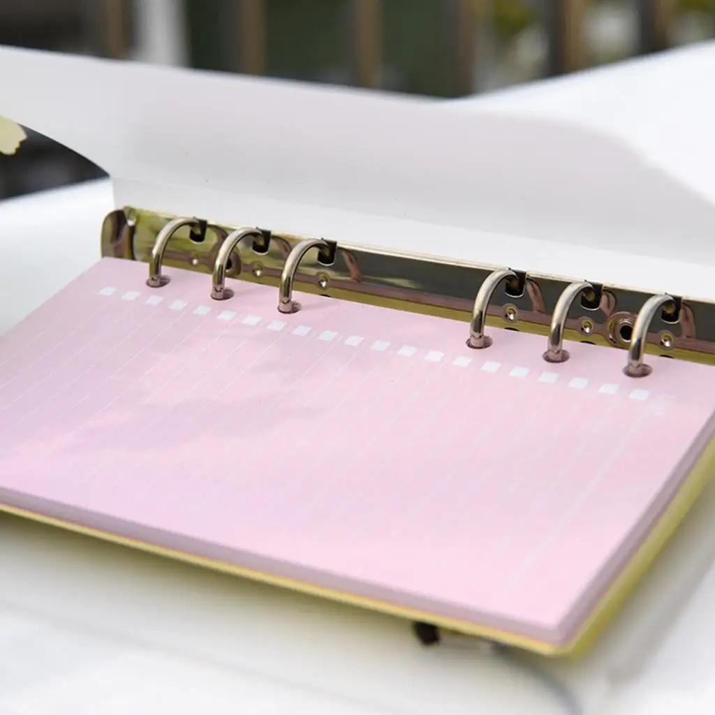 2X 40 Sheets A5 Size 6 Holes Loose Leaf Filler Inner Refill Paper