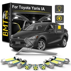 BMTxms 8 sztuk Zestaw żarówek wewnętrznych LED do Toyoty Yaris IA Scion IA 2015 2016 2017 2018 Lampa wewnętrzna do czytania bagażnika w kopułce pojazdu