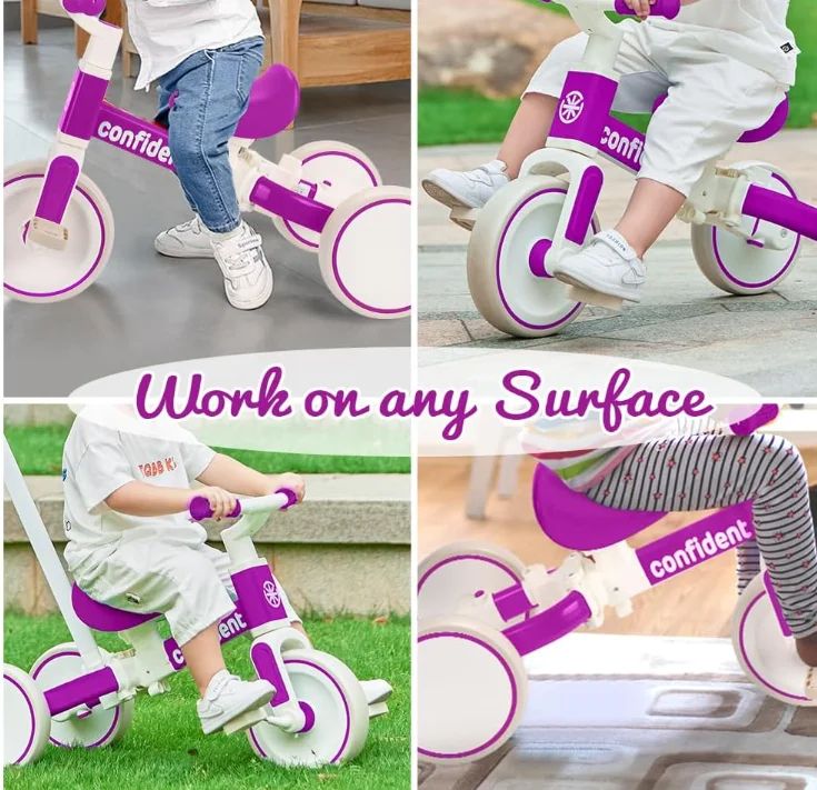 Tricycles for 1-3 Year Olds, 5 in 1 Toddler BalanceBike