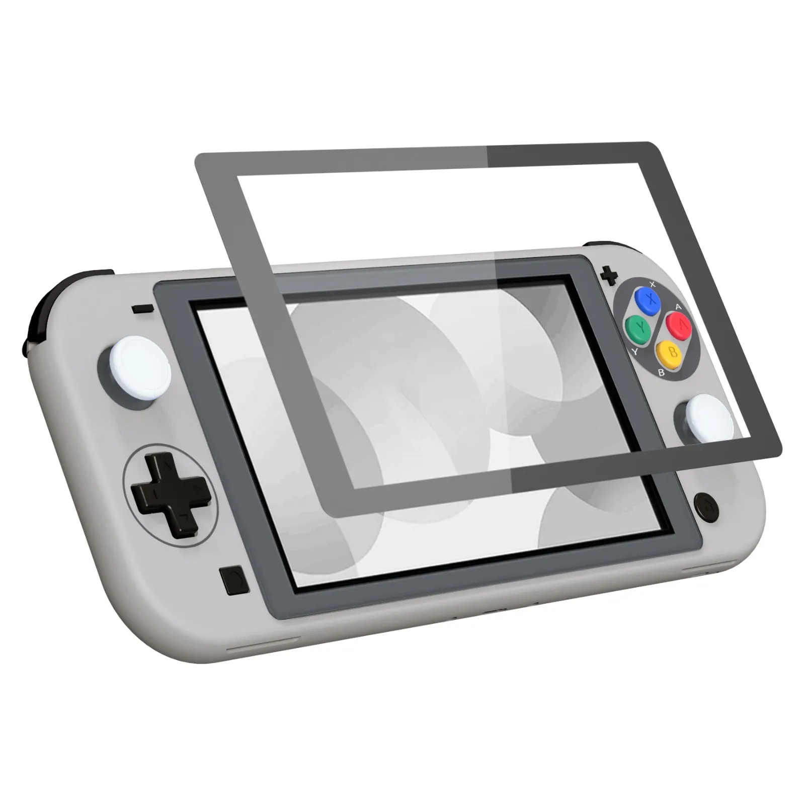 EXtremeRate Cổ Điển/NES/SNES Phong Cách Thay Thế Vỏ Điều Khiển Cầm Tay Nhà Ở Tấm Bảo Vệ Có Màn Hình Cho NS Công Tắc Lite