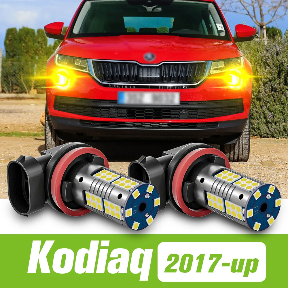 

2pcs For Skoda Kodiaq 2017 2018 2019 2020 LED Fog Light Accessories