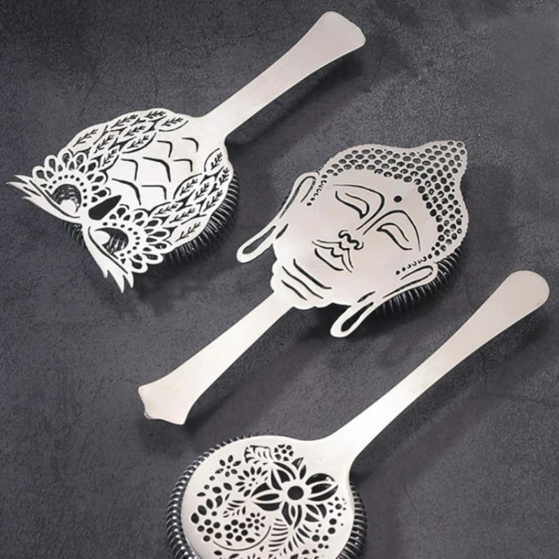 Enching Filter Creative Bar Strainer Stainless Steel Cocktail Strainer Delux Strainer Cocktail Tools For Barman Bar Accessories