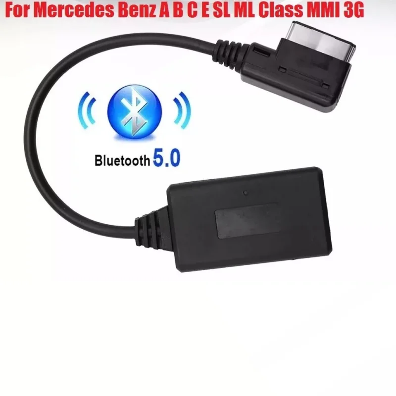 Auto Bluetooth Streaming Adapter Aux Cable 5-12V Car Electronics Accessories For Mercedes Benz A B C E SL Class MMI 3G
