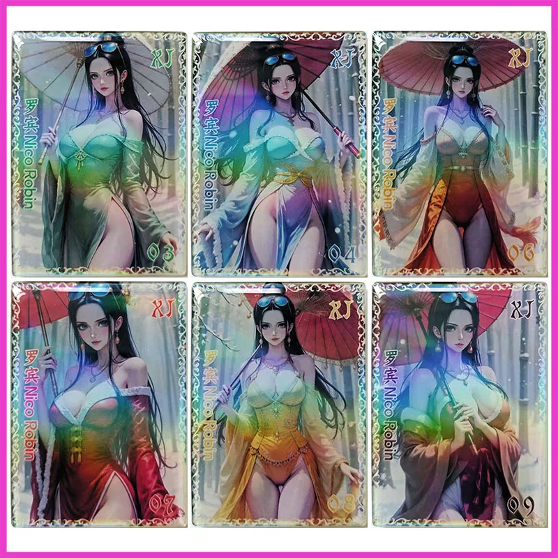 

Аниме ONE PIECE Rare Limited Edition XJ эпоксидная преломляющая игра сексуальные коллекционные карты Нико Робин игрушки для мальчиков подарок на день рождения