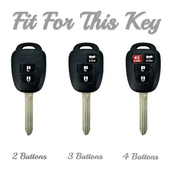 TPU pouzdro na klíče od auta pro Toyota Prius RAV4 Camry Corolla 2014 2015 2016 2017 pouzdro na přívěsek na klíče s ochranou klíčů, příslušenství 10 nejlepší prodej Kryt klíče od Toyoty Prius - №5