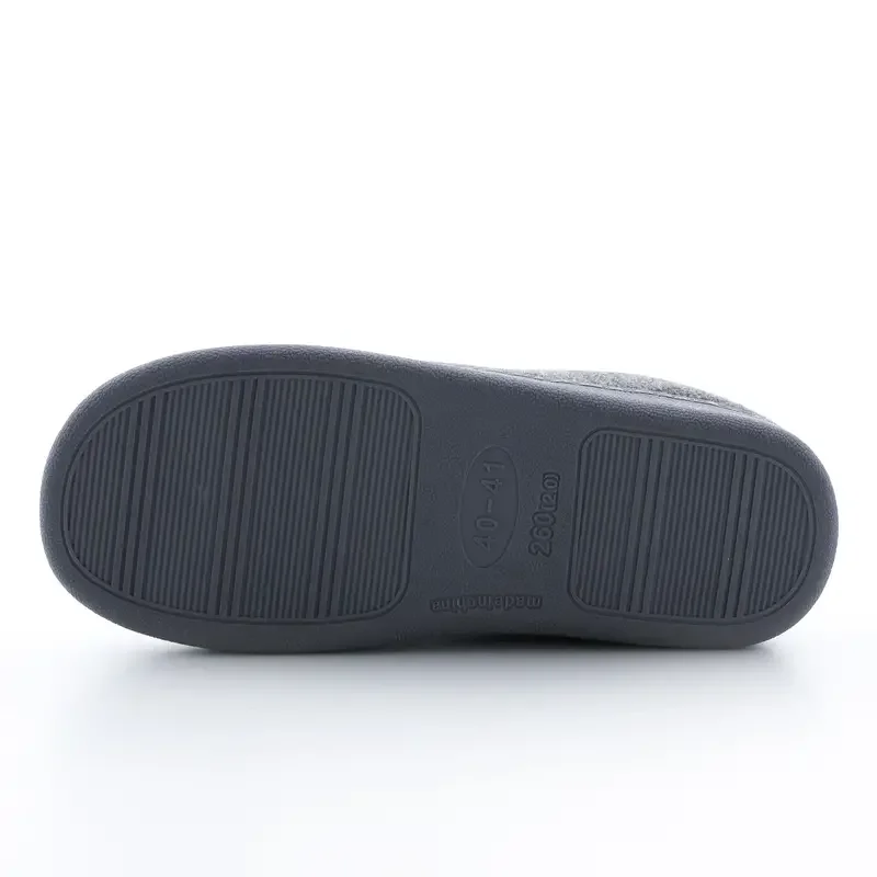 Winter Household Cotton Slippers Men Indoor Warm Plush Footwear Non-Slip Platform Slippers Couple Women All-in Package Shoes