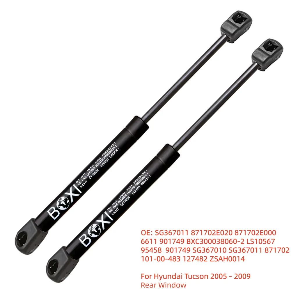 BOXI 2Pcs Rear Glass Window Lift Supports Struts Charged SG367011 871702E020 871702E020 For Hyundai Tucson 2005-2009 Lift Struts