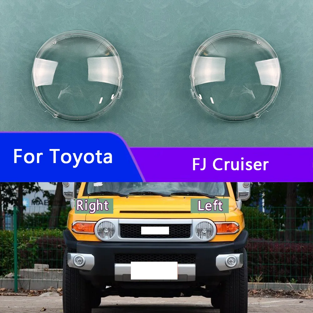 

For Toyota FJ Cruiser Headlights Shell Transparent Lampshdade Headlamp Cover Lamp Shade Plexiglass Replace Original Lens