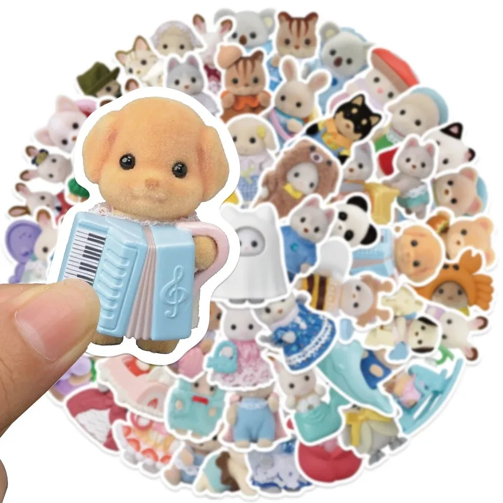 

55pcs Hot cartoon selling Critters Stickers for Laptop Scrapbook Waterproof Cartoon Graffiti Decals Cute Kids Sticker Toys Decor