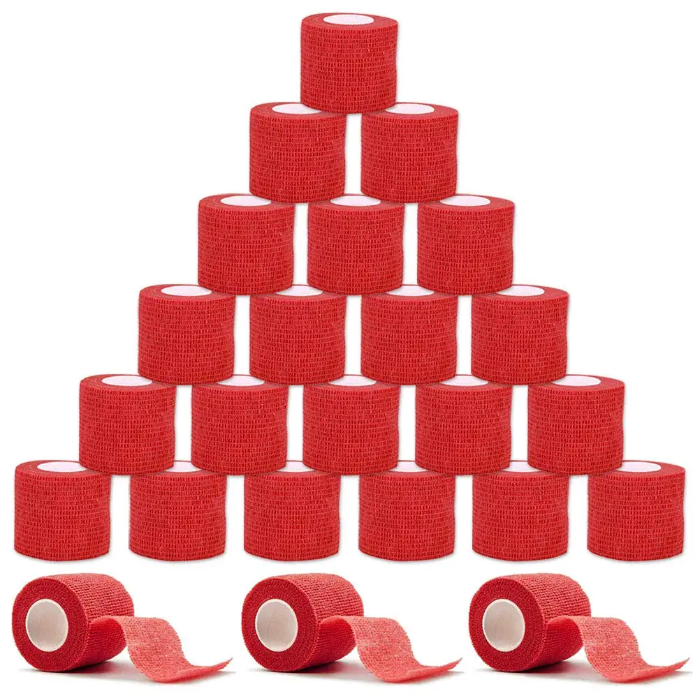 

3/6/12/24/48 PCS Tattoo Grip Cover Wrap Disposable Black Bandage For Tattoo Grip Bandage Machine Tape Tube Accessories