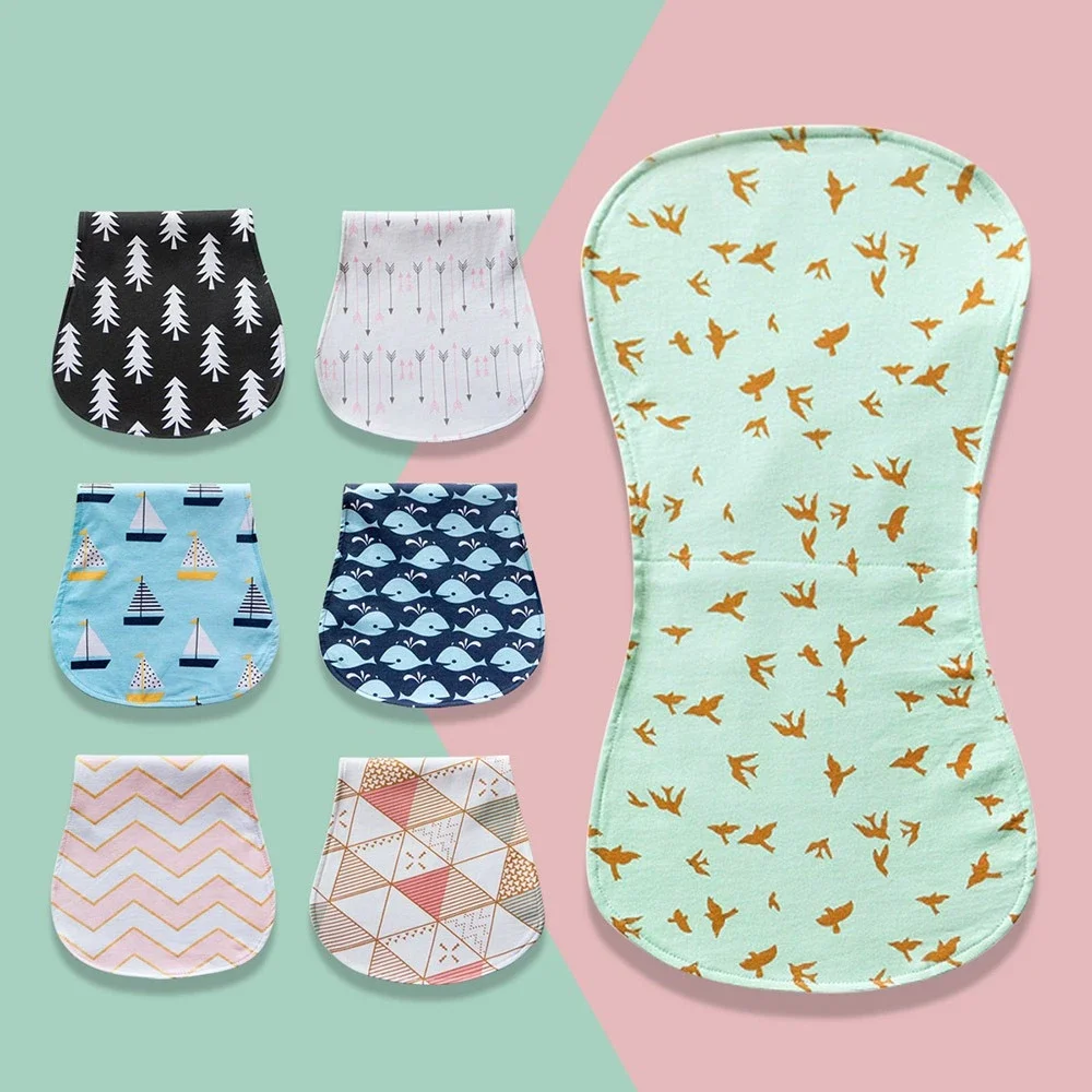 3-Layer Burp Cloth Newborn Bibs Absorbent Baby Feeding Teething Bibs Soft-Cotton Burp Cloths for Babies Baby Shower-Gifts New