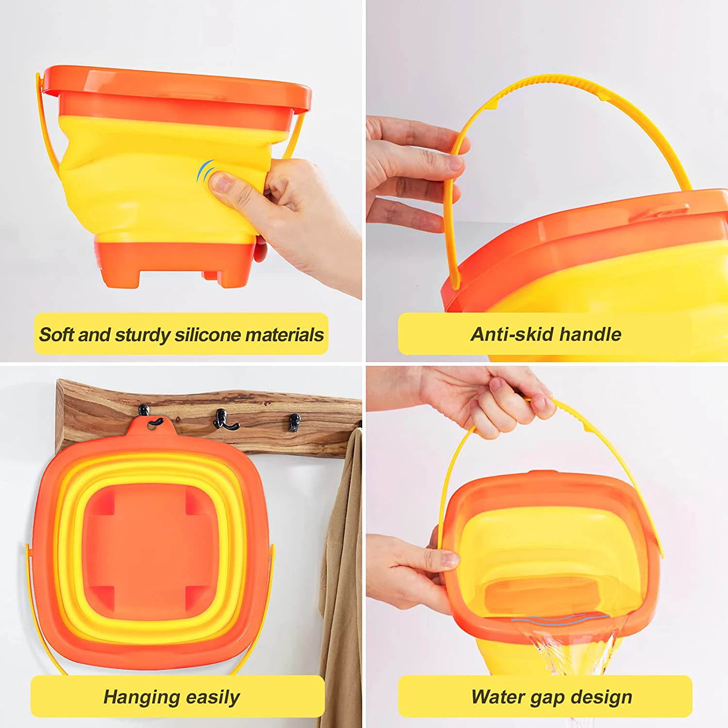 Children Beach Toys Summer Outdoor Baby Beach Digging Sand Toy Foldable Sand Bucket With shovel Play Sand Water Game Toy for Kid