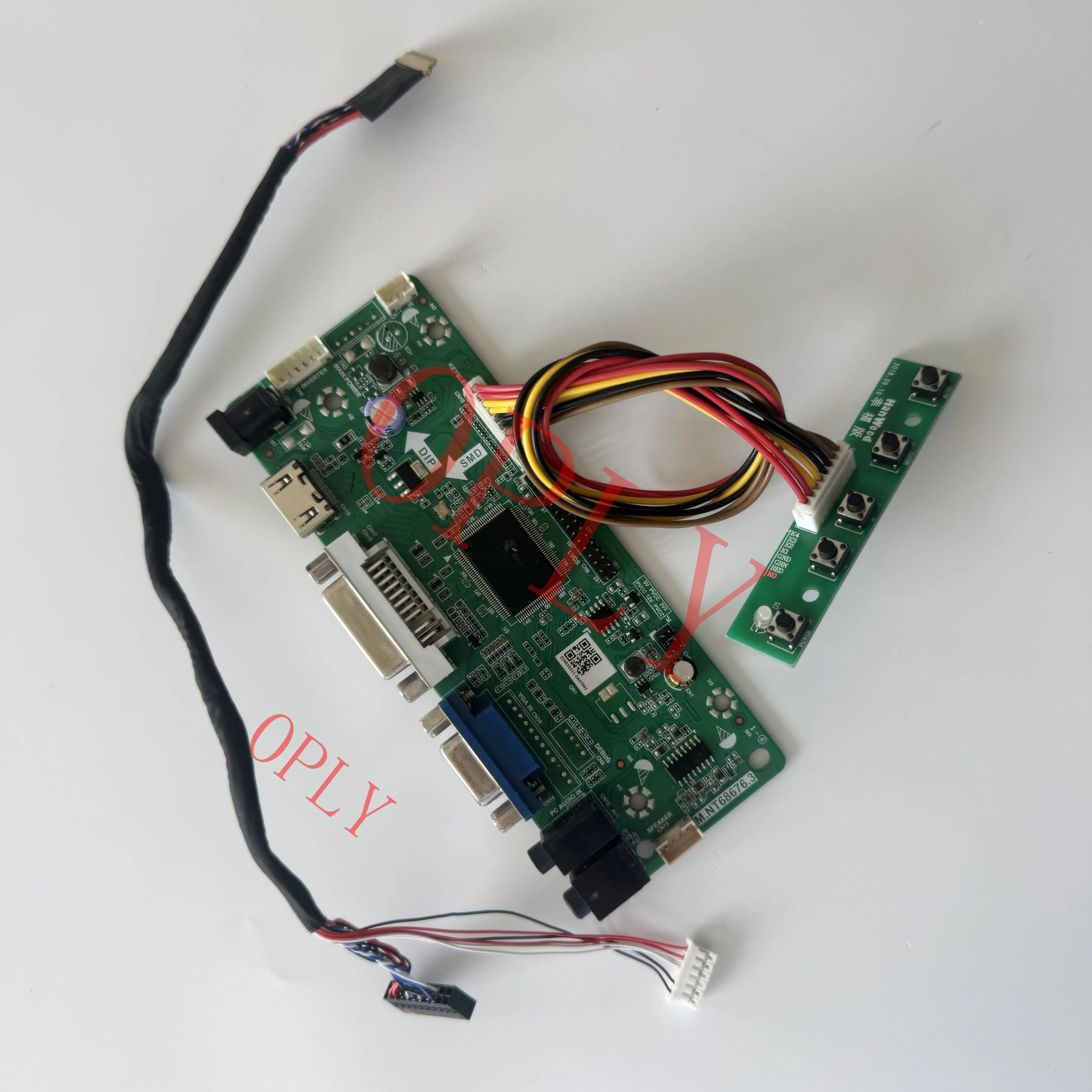 

M.NT68676 Комплект платы контроллера HDMI-совместимый DVI VGA для M101NWT2 N101L6 N101LGE 1024X600 10,1-дюймовый монитор со светодиодным экраном DIY