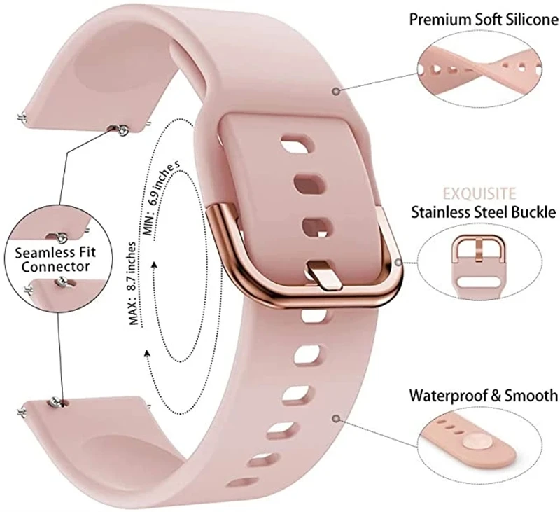 Silicone Watch Strap For Amazfit Bip 3 Sport Bracelet Correa Watchband For Amazfit GTS 2 2e 3 GTS4 4mini Bip 3 Pro/Bip U/S /Lite