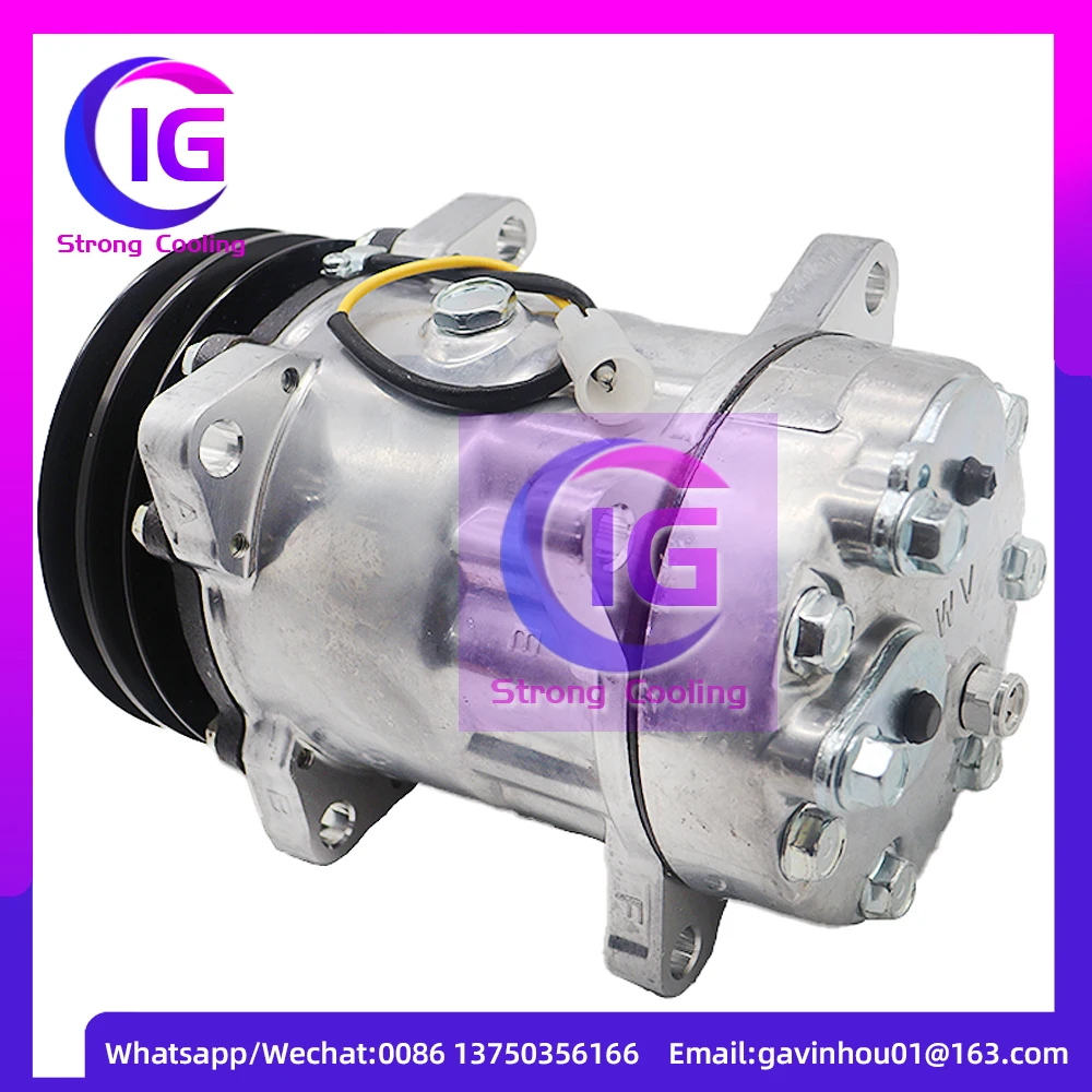 SD7H15 AC Compressor For Volvo A25D Articulated Truck 11412632 11104419 15082742 15082742 14518640