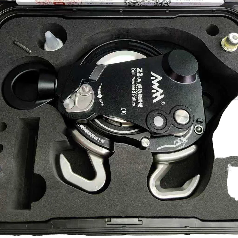 AWAH Z2-A مجموعة الصاعد الكهربائية القابلة للسحب العمل الجوي بطيئة/ثريعة السليل حبل تسلق آلة معدات الحماية من السقوط