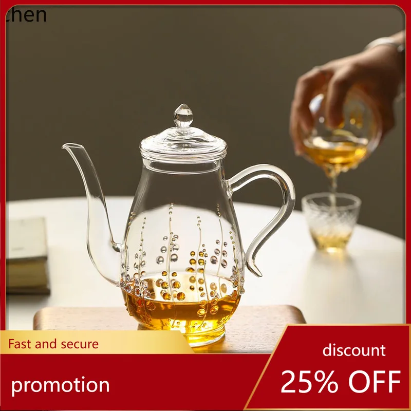 

ZML teapot creative retro and elegant borosilicate glass teapot