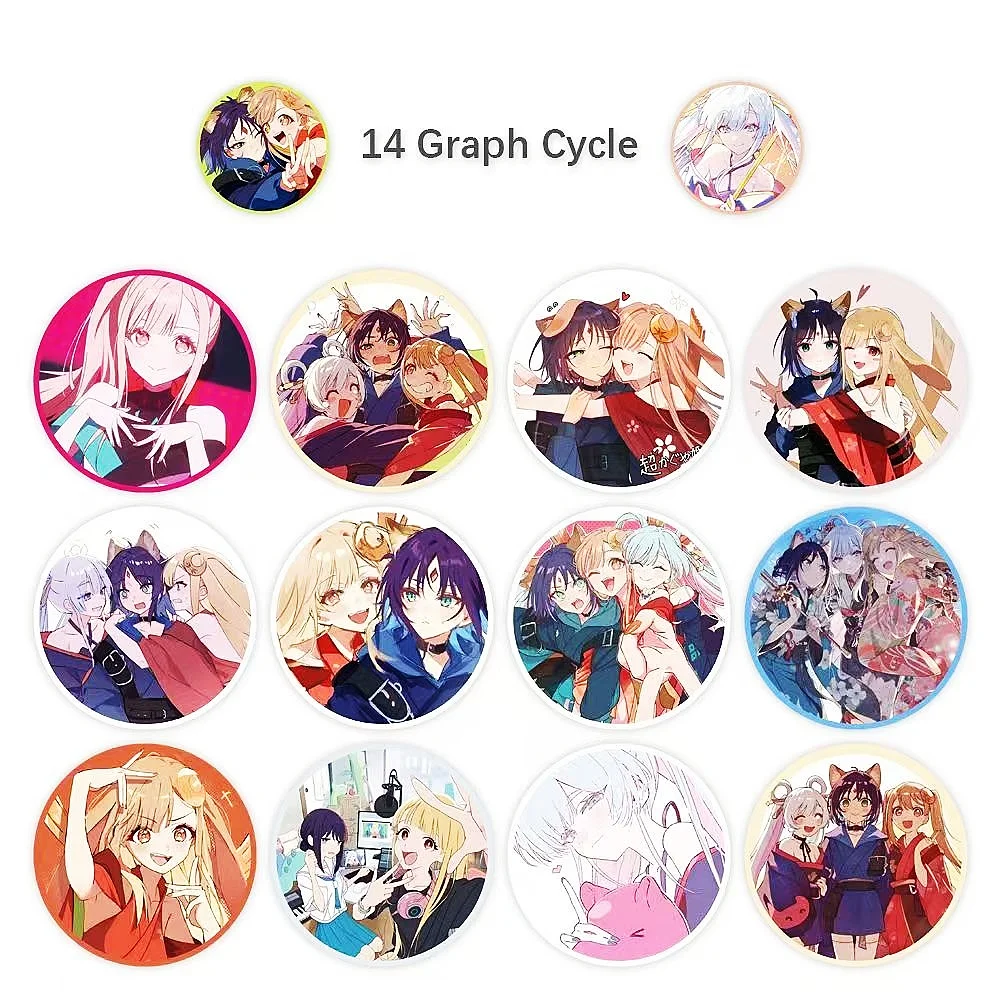 500Pcs /roll Cosmic Princess Kaguya!  Anime Peripheral Stickers Kaguya Yachiyo Iroha DIY Decals Decor Collectible Toy Gift