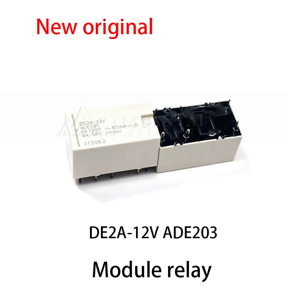 1Pcs DE2A-12V ADE203 Relay 6-pin 12VDC